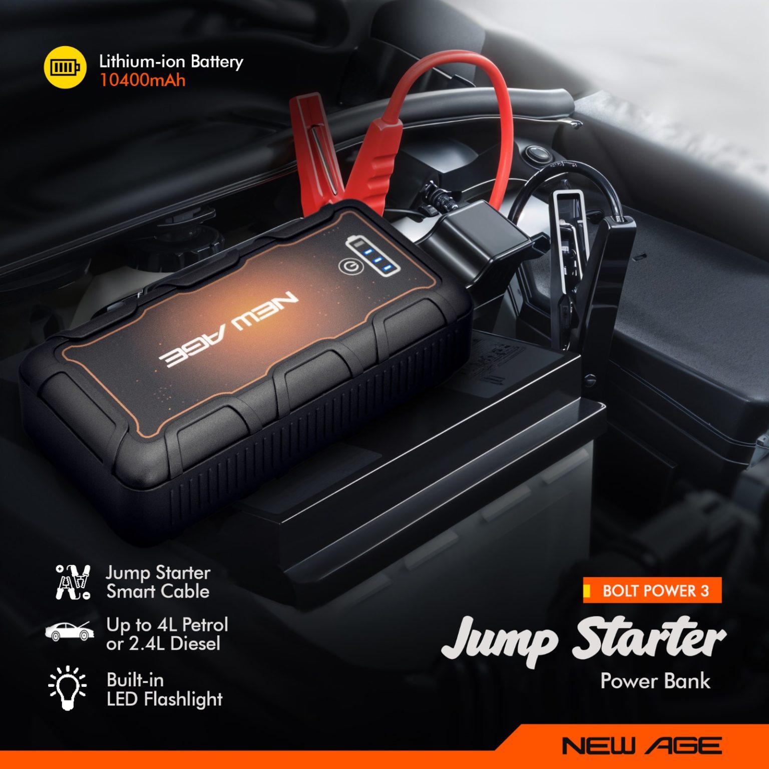 BoltPower 3 – Newage 10400mAh Car Jump Starter