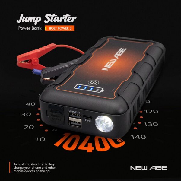 BoltPower 3 – Newage 10400mAh Car Jump Starter